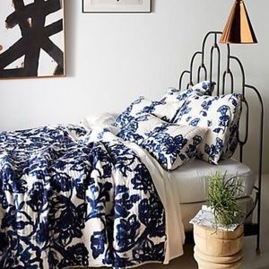 Anthropologie Floral Bedding - Queen Quilt & Pair of Standard Shams